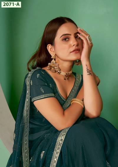 JAYSHREE 2071 COLOUR'S 2071A TO 2071C DESIGNER SAREE WHOLESALER IN INDIA